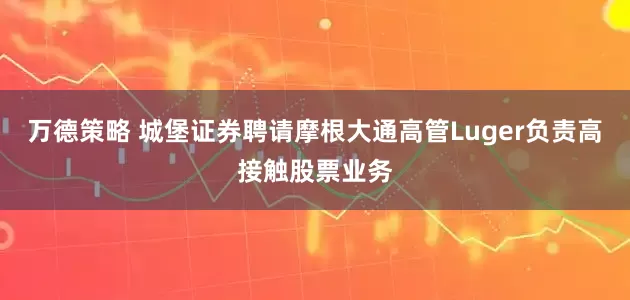 万德策略 城堡证券聘请摩根大通高管Luger负责高接触股票业务