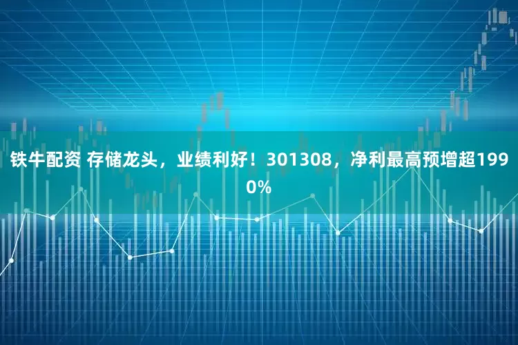 铁牛配资 存储龙头，业绩利好！301308，净利最高预增超1990%